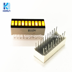 SGS färben Stangen-Anzeige die 10 Segment-LED für industrielle Ausrüstung gelb