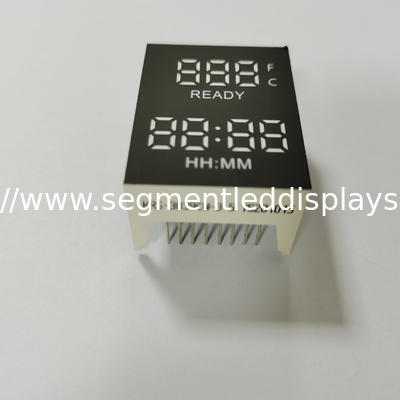 Weiße Farbe angepasste 7-Segment LED-Display für Küchengerät Ofen OEM ODM-Service