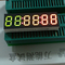 6 zeigt Stellen-Tricolour 7 Segment LED 45x18mm für Temperatur-Indikator an